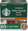 Deals List: 60-Count Starbucks K-Cup Coffee Pods Medium Roast Pike Place 