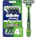 Deals List: Gillette Sensor3 Sensitive Men's Disposable Razor, 4 Razors