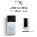 Deals List: Ring Video Doorbell, Satin Nickel with All-new Ring Indoor Cam
