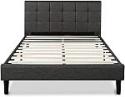 Deals List: Zinus Lottie 43" Upholstered Platform Bed Frame, Grey, Queen