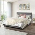 Deals List: Zinus Lottie 43" Upholstered Platform Bed Frame, Grey, Queen