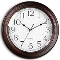 Deals List: KECYET Battery Operated Silent Non-Ticking Wall Clock 8.5-in