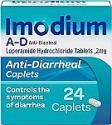 Deals List: 24-Count Imodium A-D Anti-Diarrheal Caplets with 2mg of Loperamide Hydrochloride