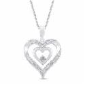 Deals List: Kay Diamond Accent Heart Sterling Silver Earrings, Necklace & Ring