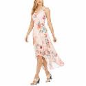 Deals List: Calvin Klein Womens Floral-Print High-Low Dress
