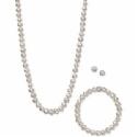 Deals List: Macys White, Gray or Pink Pearl 7mm & Crystal Collar Jewelry Set