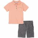 Deals List: Calvin Klein Little Boys Salmon Knit Polo w/Short 2 Piece